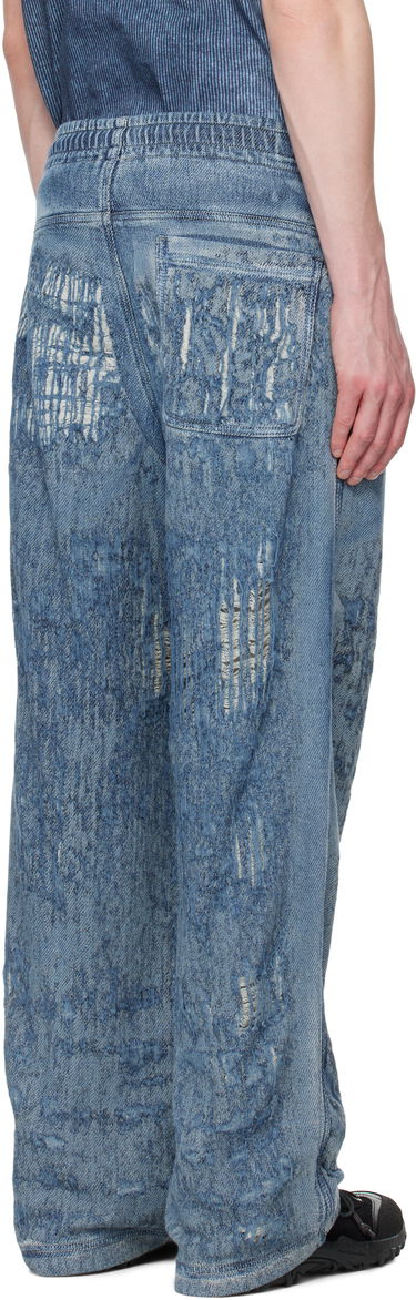 Joggingbukser Diesel Diesel D-Enimos-FSG Acid Wash Drawstring Lounge Pants Blå | A18936-068RQ-01, 2