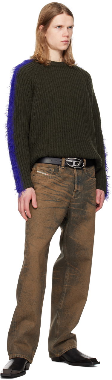 Sweater Diesel K-Tricky Ribbed Knit Sweater Grøn | A16580-0TKAT-5AF, 3