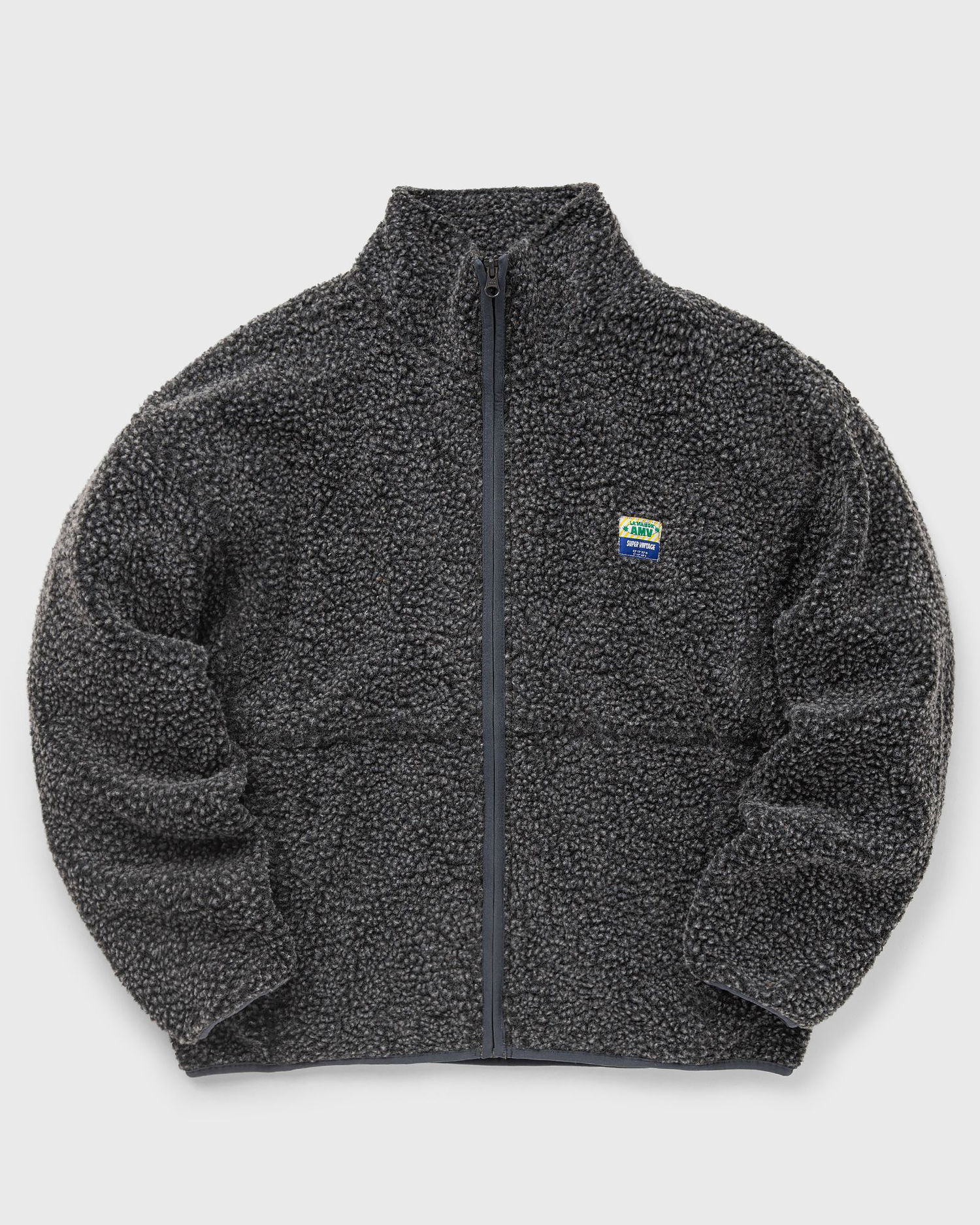 Jakke American Vintage Hoktown Fleece Zip-Up Jacket Grå | HOK16CH25-CHARCOAL-MELANGE, 0