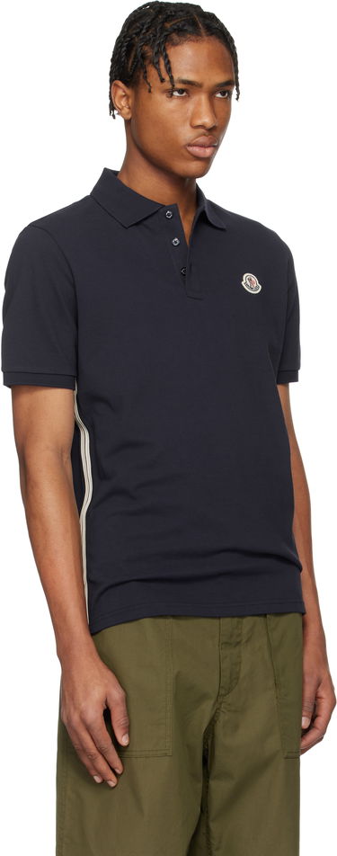 Polo skjorte Moncler Moncler Archivio Short Sleeve Polo Mørkeblå | K10918A0002689A16, 1