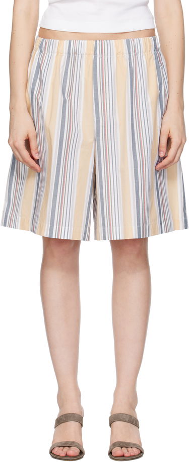 Shorts Baserange Baserange Stave Striped Casual Shorts Gul | SHST-PO-SU25, 0