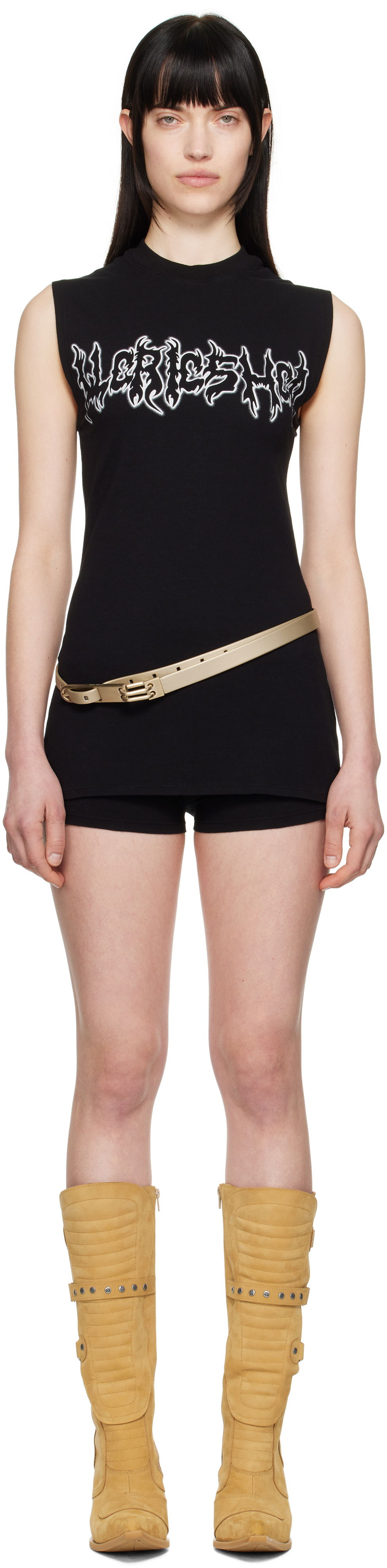 Tanktop 032C 032c Super Bad Jersey Minidress Sort | S25-WRC-2621-050, 0