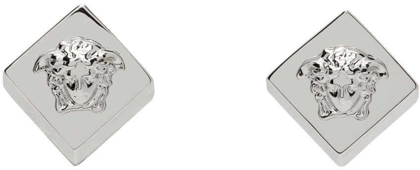 Øreringe Versace Silver Medusa Mosaic Earrings Metalisk | 1015219_1A00620, 0