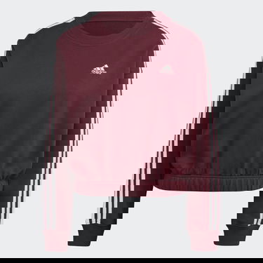 Sweatshirt adidas Originals Essentials 3-Stripes Crop Top Bourgogne | IL3405, 4