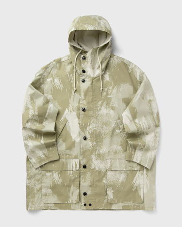 Parka OBEY Stanwood Brushstroke Pattern Hooded Button-Front Parka Beige | 121800598-BCM, 0