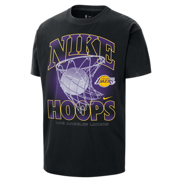 T-shirt Nike Nike NBA Max90 Los Angeles Lakers Courtside T-Shirt Sort | HQ1270-010, 2