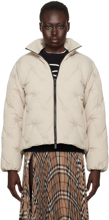 Puffer jakke Burberry Burberry Nylon Down Puffer Jacket Beige | 8094176, 0