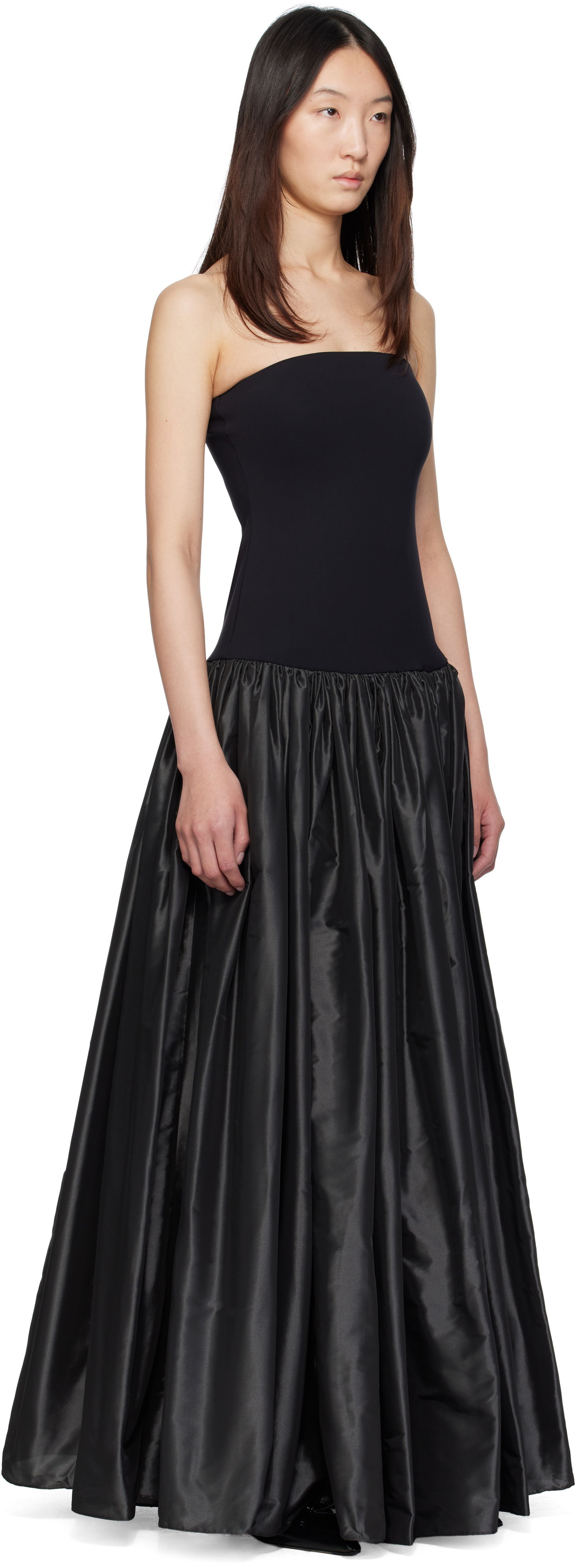 Kjole Coperni Coperni Bustier Princess Maxi Dress Sort | COPR195F3042, 1