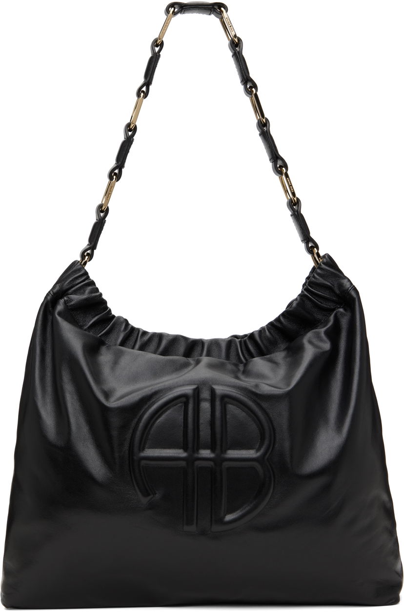 Håndtaske Anine Bing Kate Leather Shoulder Bag Sort | A-13-3215-000