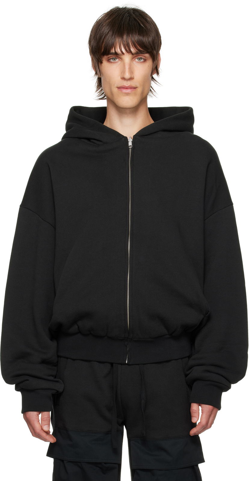 Sweatshirt Entire Studios Thermal Hoodie Sort | ES2488SO