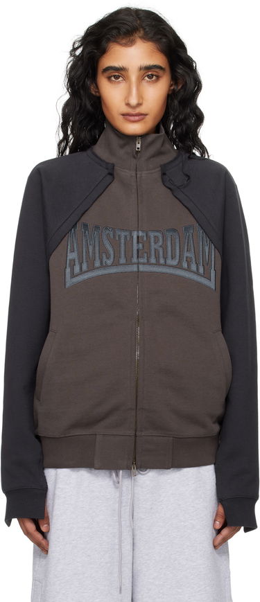 Jakke VETEMENTS VETEMENTS Patched Zip-Up Jacket Brun | UH76ZU760CB, 0