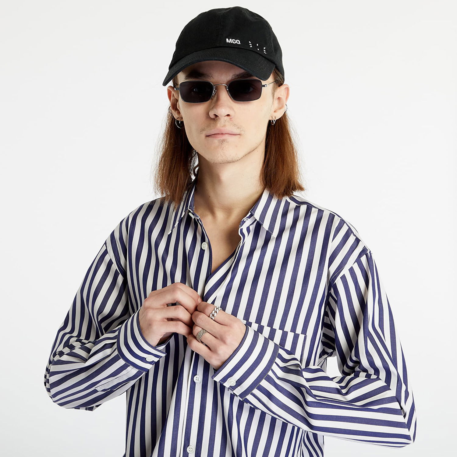 Skjorte Comme des Garçons Forever Mens Shirt Grå | FZ-B125 118 Stripe 109, 1