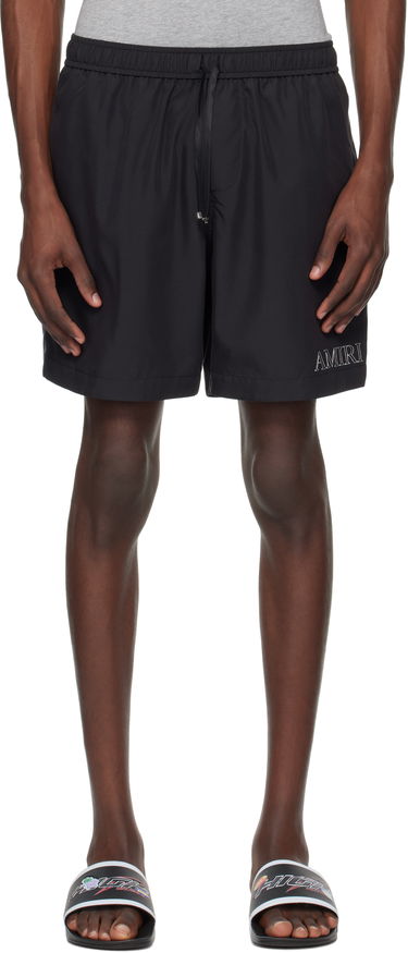 Badetøj AMIRI AMIRI 'MA' Outline Shorts Sort | AMSHCA1101, 0