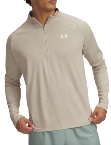Sweatshirt Under Armour Under Armour Tech Textured 1/2 Zip Sweatshirt Beige | 1382797-299, 0