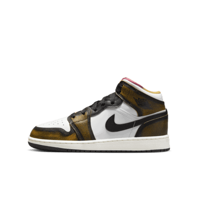 Sneakers og sko Jordan Air Jordan 1 Mid Wear Away "Orange" GS Orange | DQ8418-071, 0