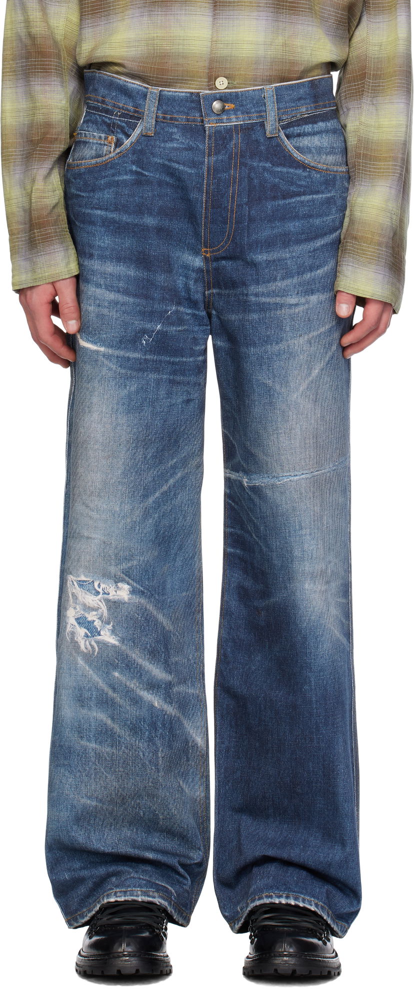 Jeans Andersson Bell Printed Jeans Blå | apa741u