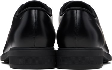 Skopleje BOSS Leather Derby Shoes with Piped Trims Sort | 50499719, 2