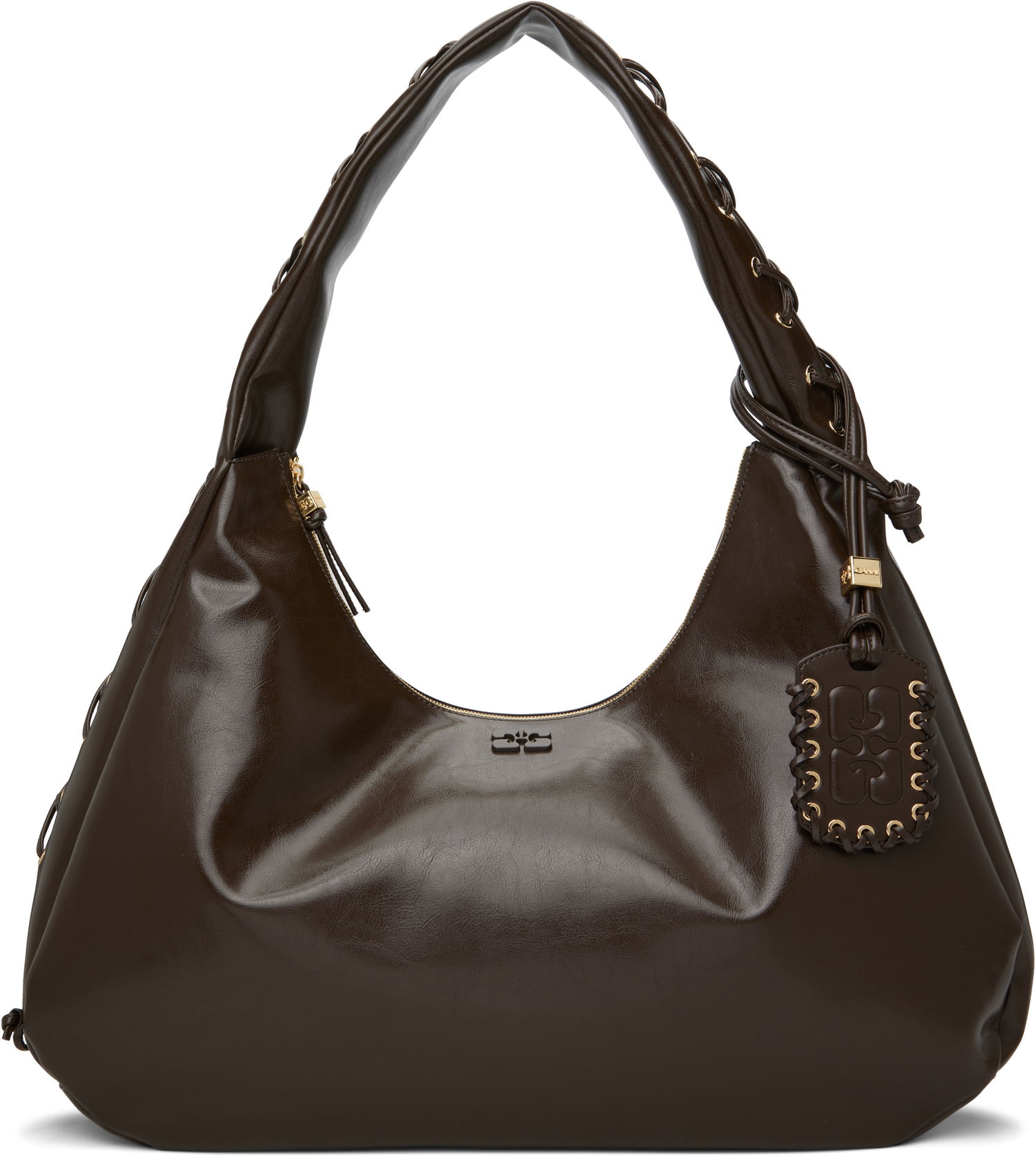 Håndtaske GANNI GANNI XXL Shoulder Bag Brun | A6846, 0