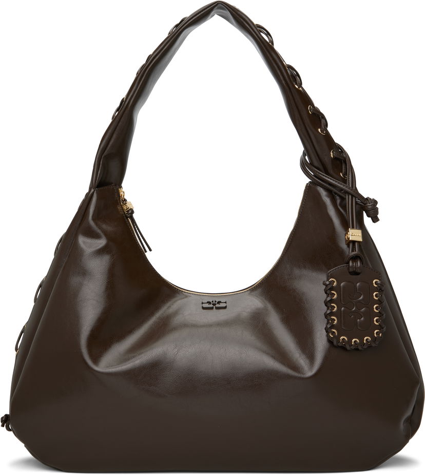 Håndtaske GANNI GANNI XXL Shoulder Bag Brun | A6846