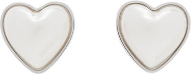 Øreringe Ambush AMBUSH Faux Pearl Heart Stud Earrings Hvid | 12115240, 0