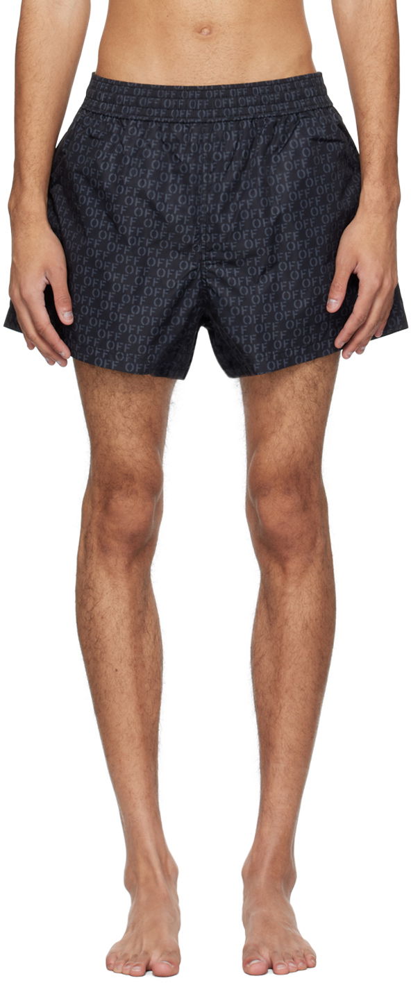 Badetøj Off-White Swim Shorts Sort | OMFD011C99FAB0021000