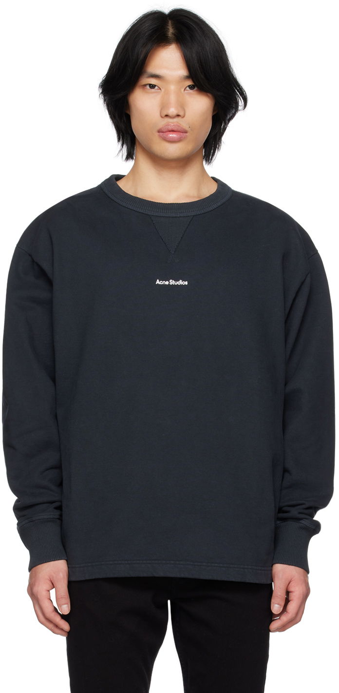 Sweatshirt Acne Studios Stamp Sweatshirt Sort | BI0138-, 0