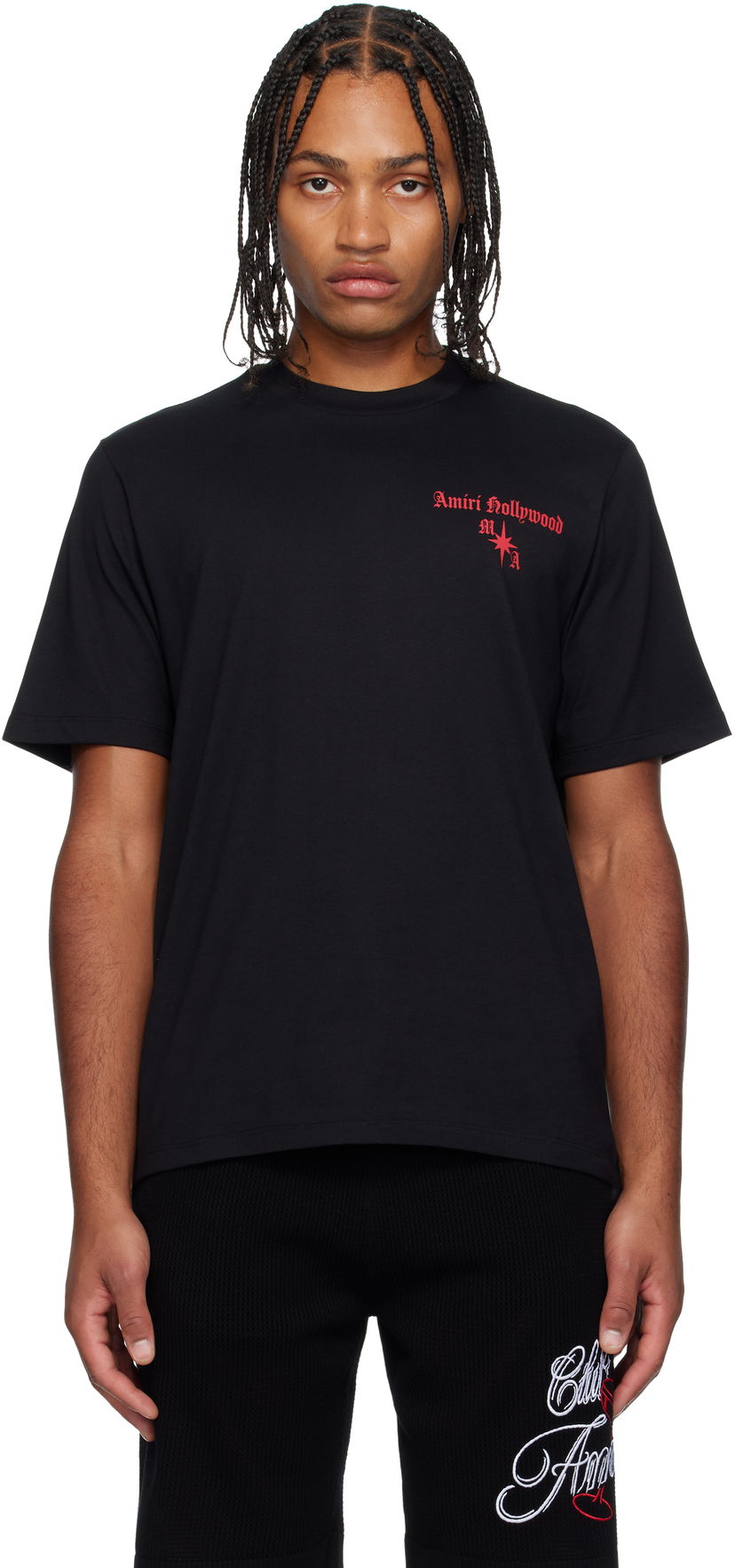 T-shirt AMIRI Amiri Hollywood Gothic T-Shirt Sort | AMJYTE1252