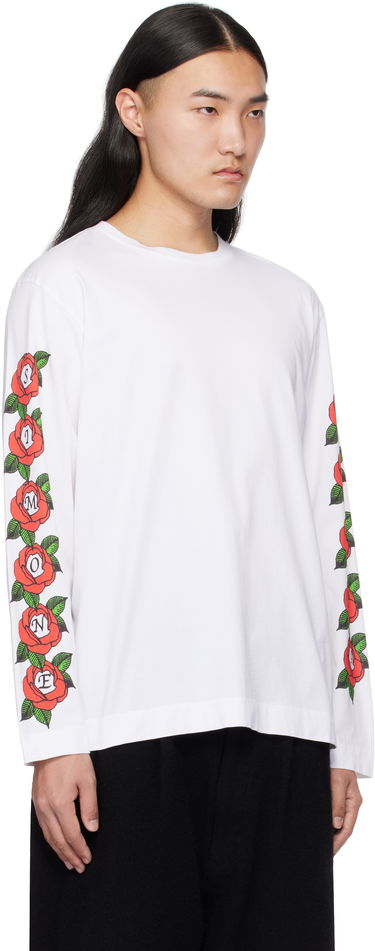 T-shirt Simone Rocha Simone Rocha Cluster Rose Logo Print T-shirt Hvid | 5194P33P34-M 0569, 1