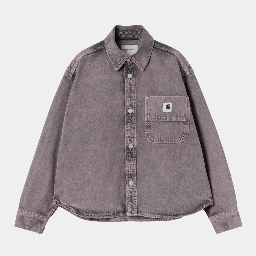Skjorte Carhartt WIP Carhartt WIP Georgia Shirt Jacket Lilla | I035823_6