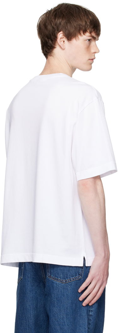 T-shirt MAISON KITSUNÉ Maison Kitsuné Fox Head Patch Comfort T-Shirt Hvid | PM00109KJ0119, 2