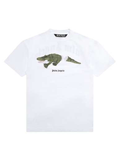 T-shirt Palm Angels Croco Tee Hvid | PMAA001R21JER0020155
