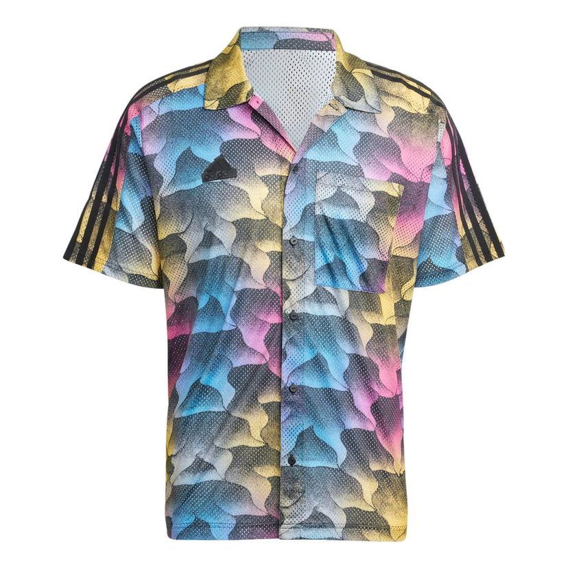 Skjorte adidas Originals Tiro Allover Print Mesh Resort Shirt Flerfarvet | IP3784