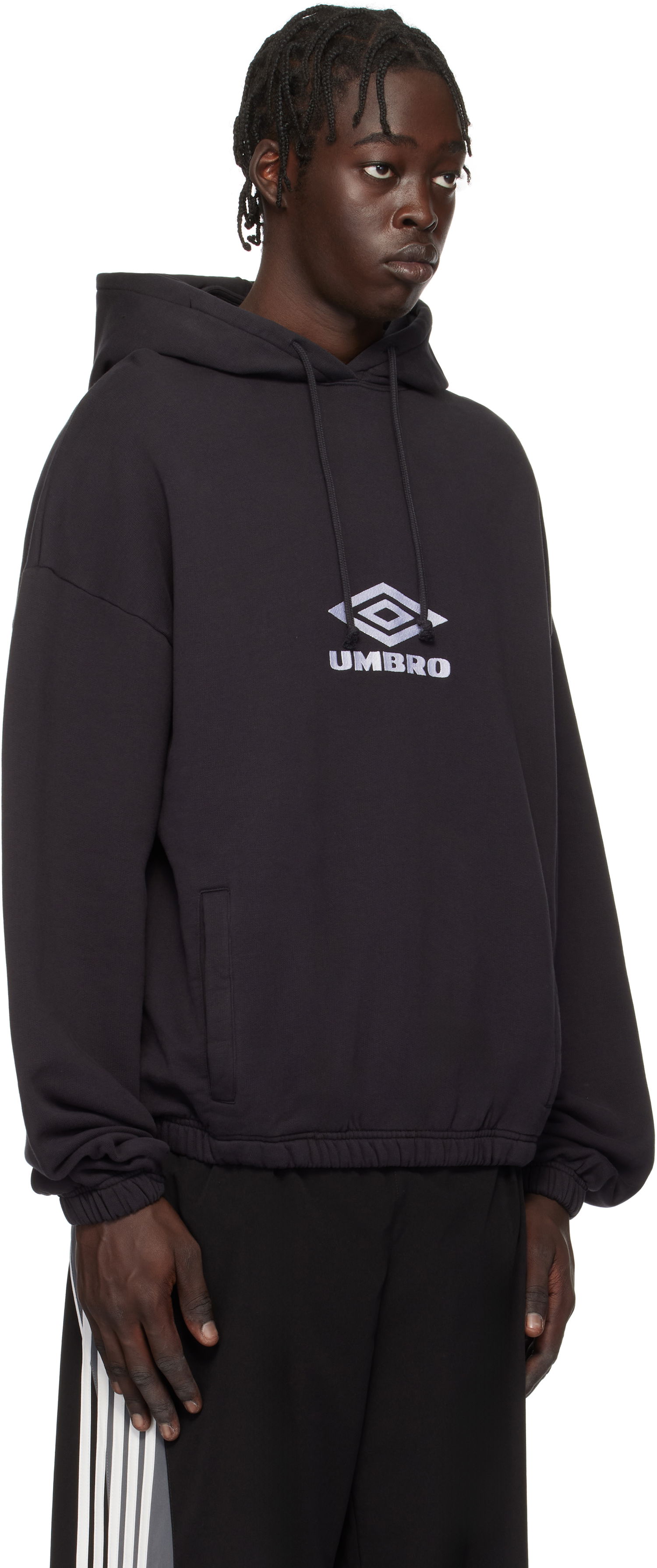 Sweatshirt Umbro Masked Logo Hoodie Sort | UBMW0216FA147, 1