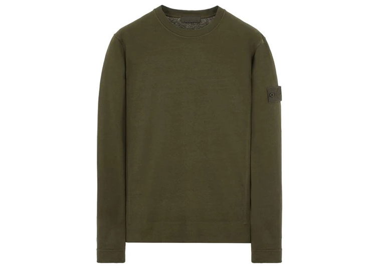 Sweater Stone Island Felpa Ghost Crewneck Grøn | 611F3 / 7815611F3 V0054