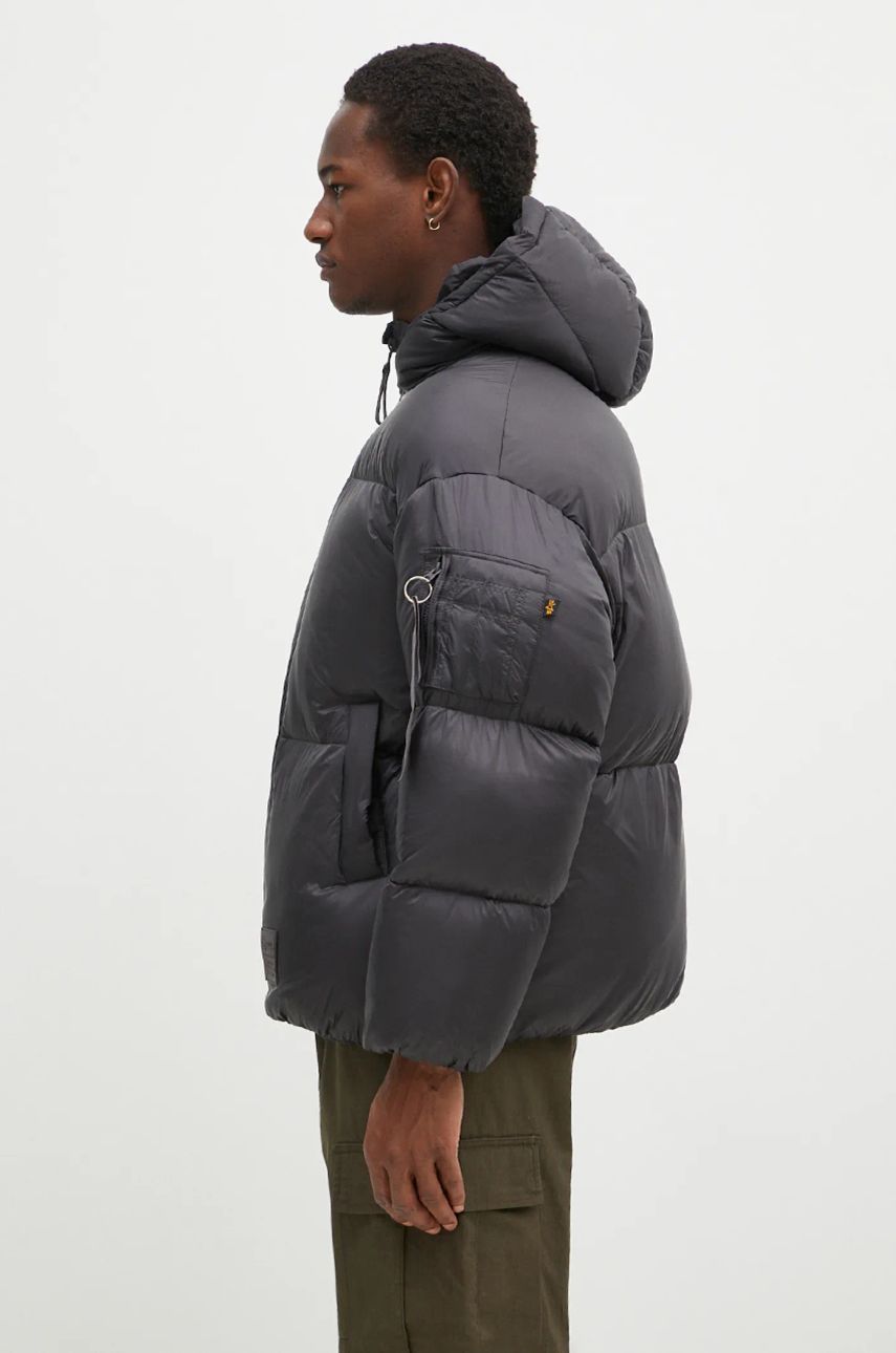 Puffer jakke Alpha Industries Cloud Puffer Bomber Jacket Sort | 148130, 1