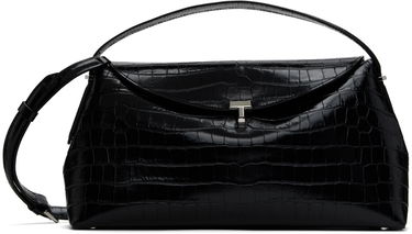 Håndtaske TOTEME Toteme T-Lock Croco Top Handle Bag Sort | 243-WAL961-LE0076, 0