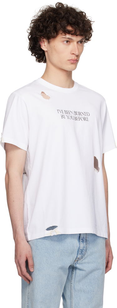 T-shirt Coperni Coperni Disney 'Burned By You Before' Boxy T-Shirt Hvid | DJS144F5028AMEN, 1