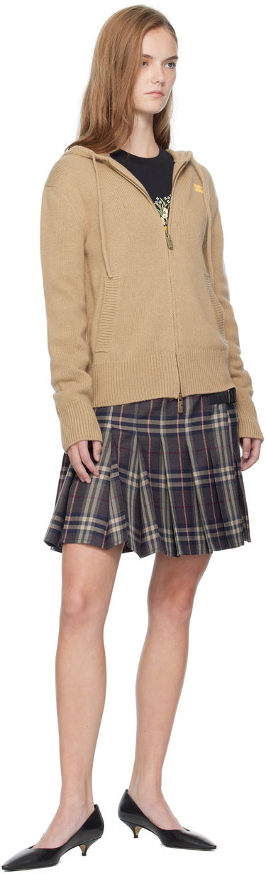 Sweatshirt Burberry Burberry EKD Knit Zip Hoodie Beige | 8110687, 3