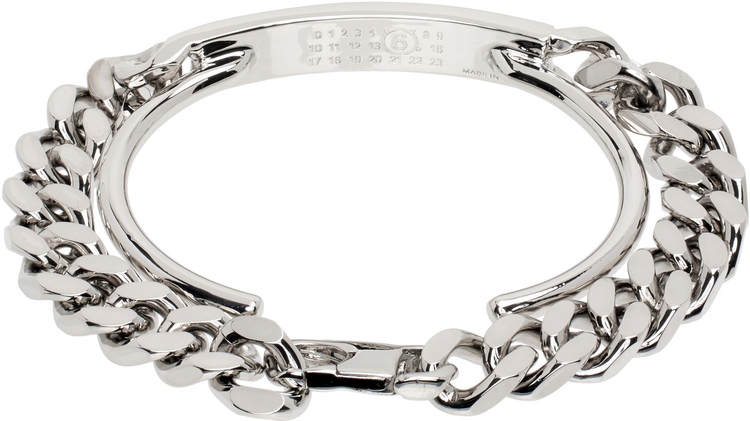 Armbånd Maison Margiela MM6 Maison Margiela ID Tiered Chain Bracelet Metalisk | SM6UY0098 P8371, 1