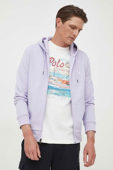 Sweatshirt Polo by Ralph Lauren Polo-Pony Zipped Sweatshirt Lilla | 710881517, 0