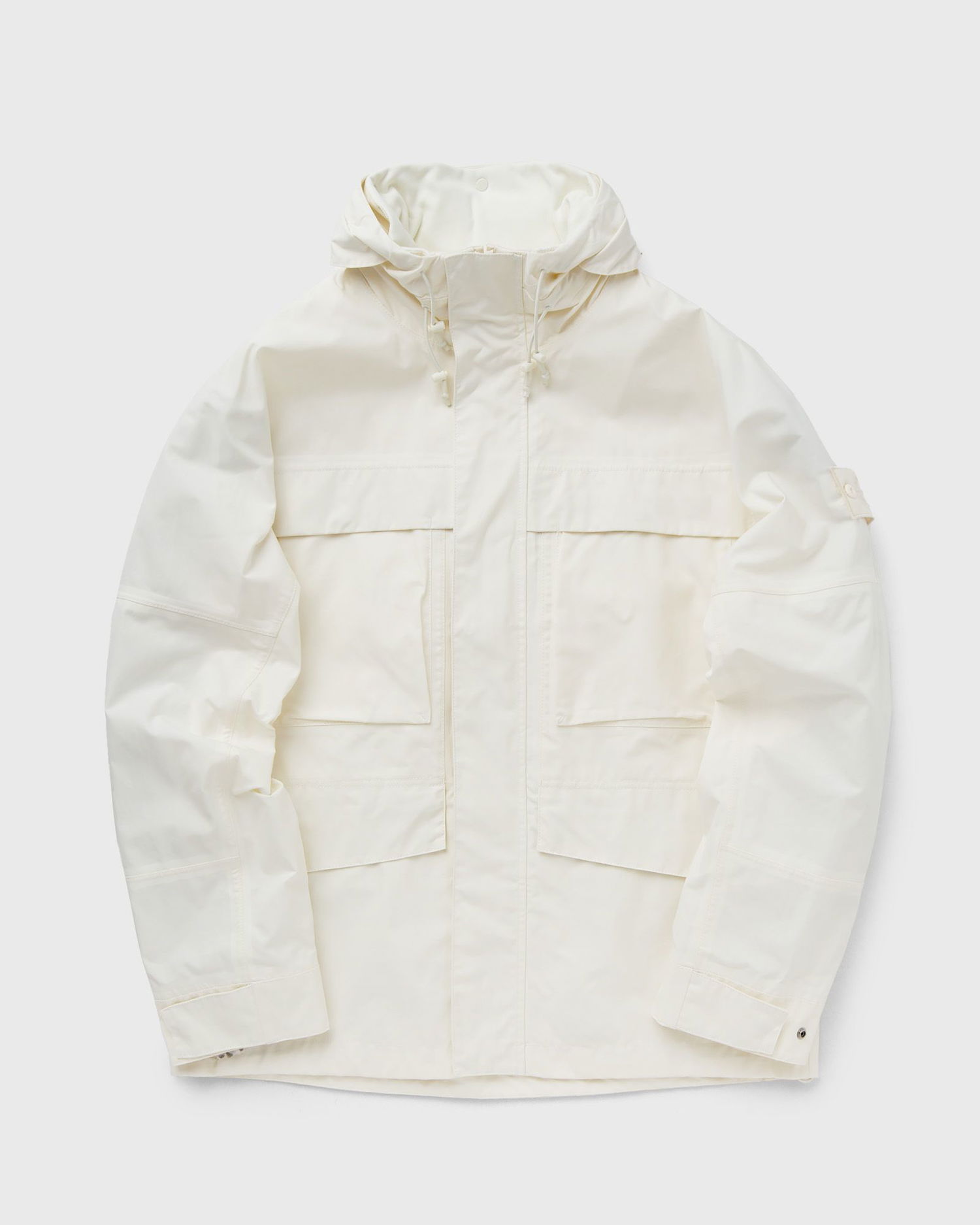 Vindjakke Stone Island WEATHERPROOF COTTON CANVAS GHOST PIECE Hvid | 8015433F1.V0099, 0