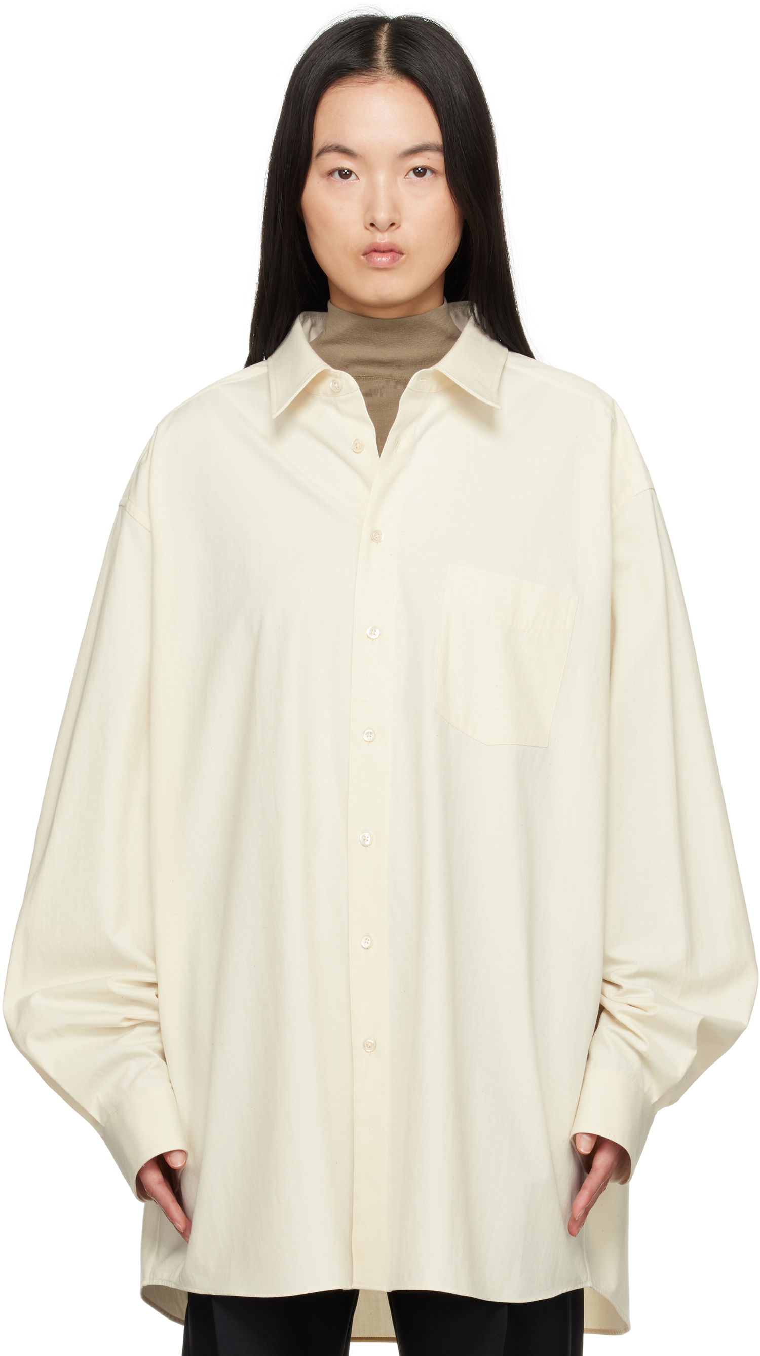 Skjorte Maison Margiela Maison Margiela Oversized Shirt Hvid | S51DT0017 S54352, 0
