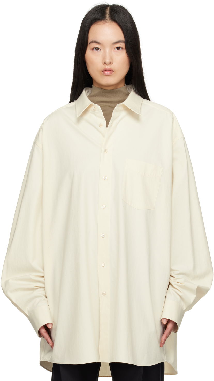 Skjorte Maison Margiela Maison Margiela Oversized Shirt Hvid | S51DT0017 S54352