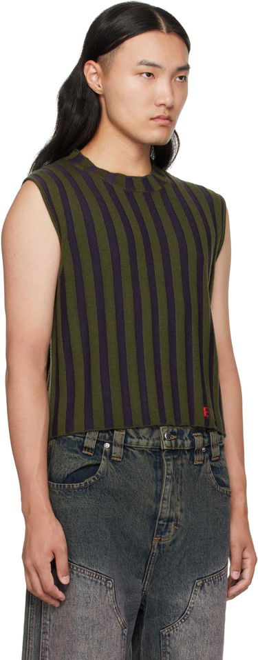 Tanktop Eckhaus Latta Eckhaus Latta Striped Sleeveless Top Grøn | 8025-EL-PF25-M -, 4