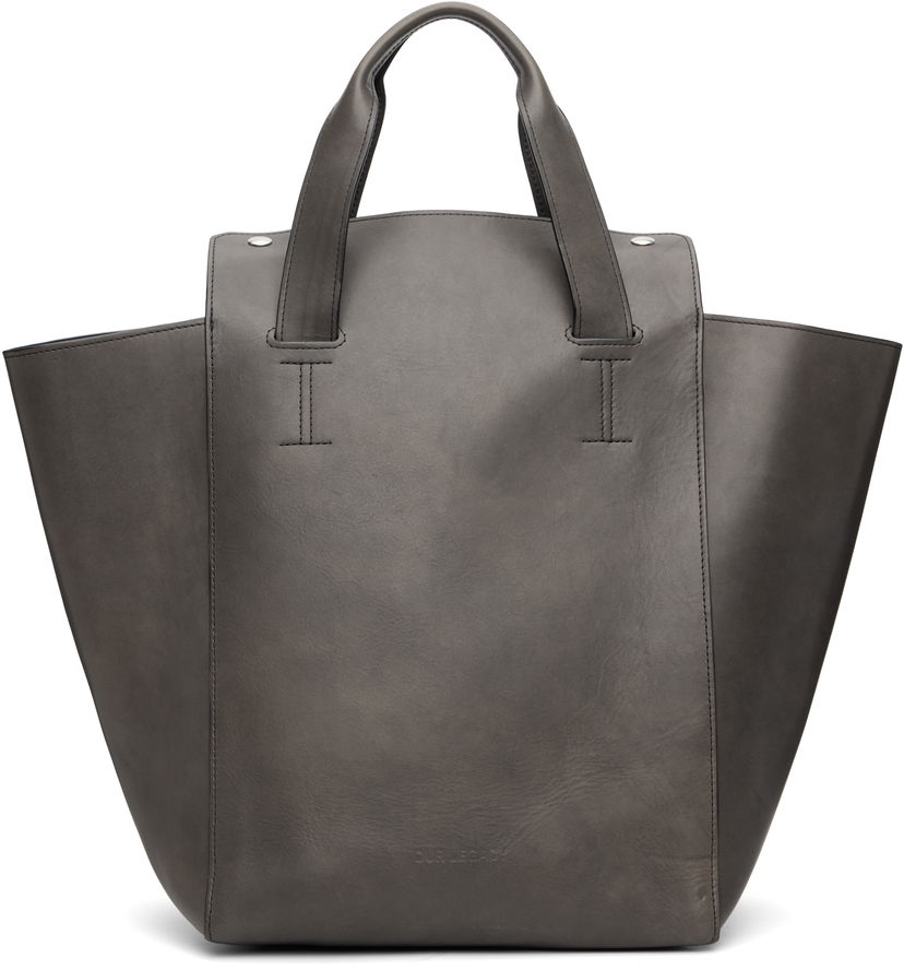 Mulepose OUR LEGACY Leather More Tote Grå | A4258MP