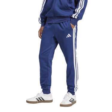 Joggingbukser adidas Performance 3-Stripes Fleece Track Pants Blå | JD1859, 0