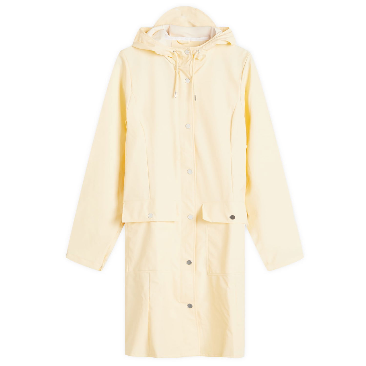 Regnfrakke Rains Curve Long Jacket Gul | 18130-111, 0