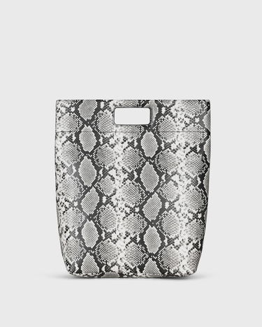 Mulepose Samsoe Samsoe Sajennie Snakeskin Tote Bag Flerfarvet | F25200148-BLACK-WHITE-SNAKE, 0