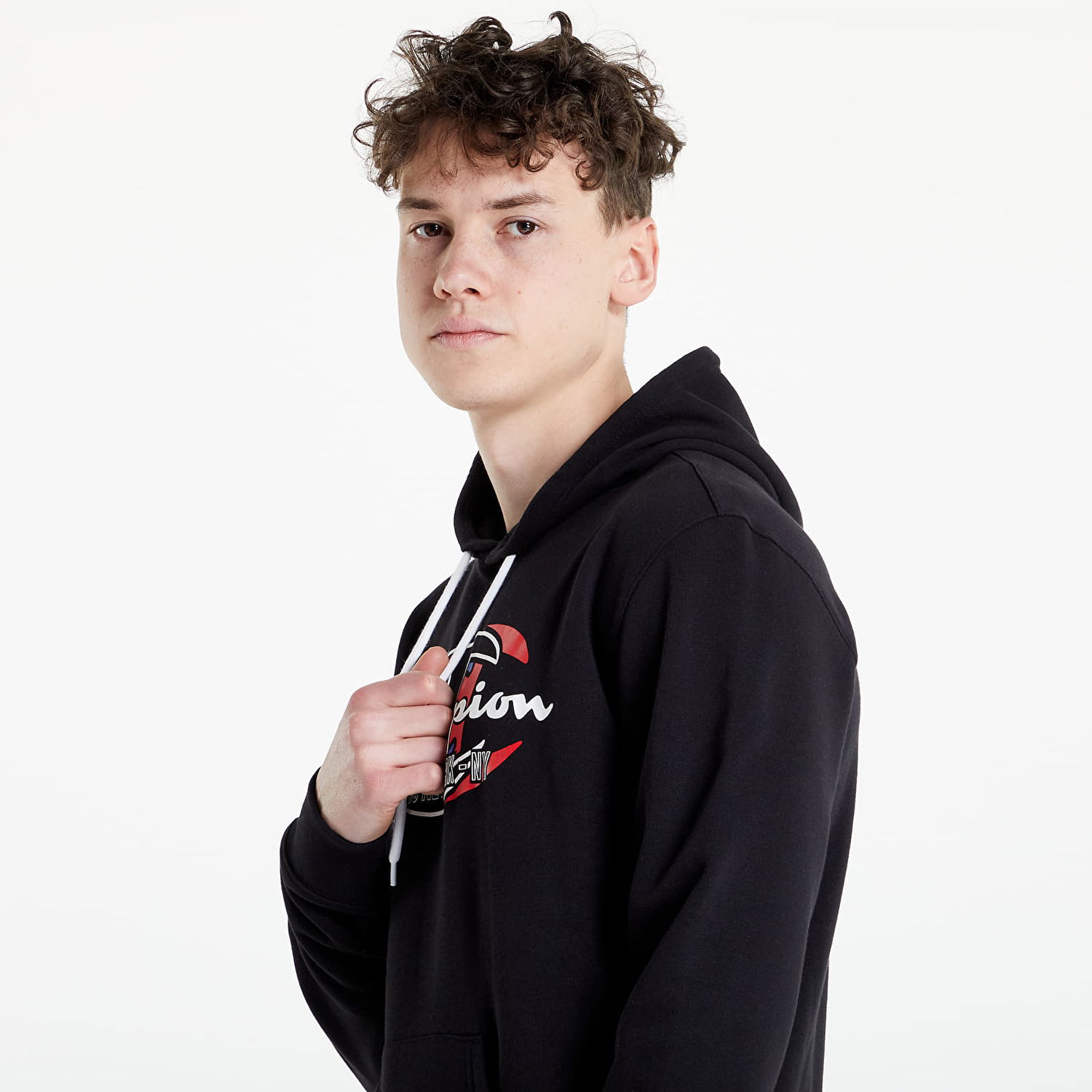 Sweatshirt Champion Hooded Sweatshirt Sort | KK001 NBK, 1