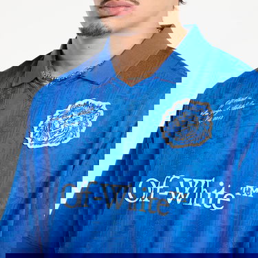 Jersey Off-White Lion Nation Soccer Jersey Blå | OMAD00CF25JER0044601, 2